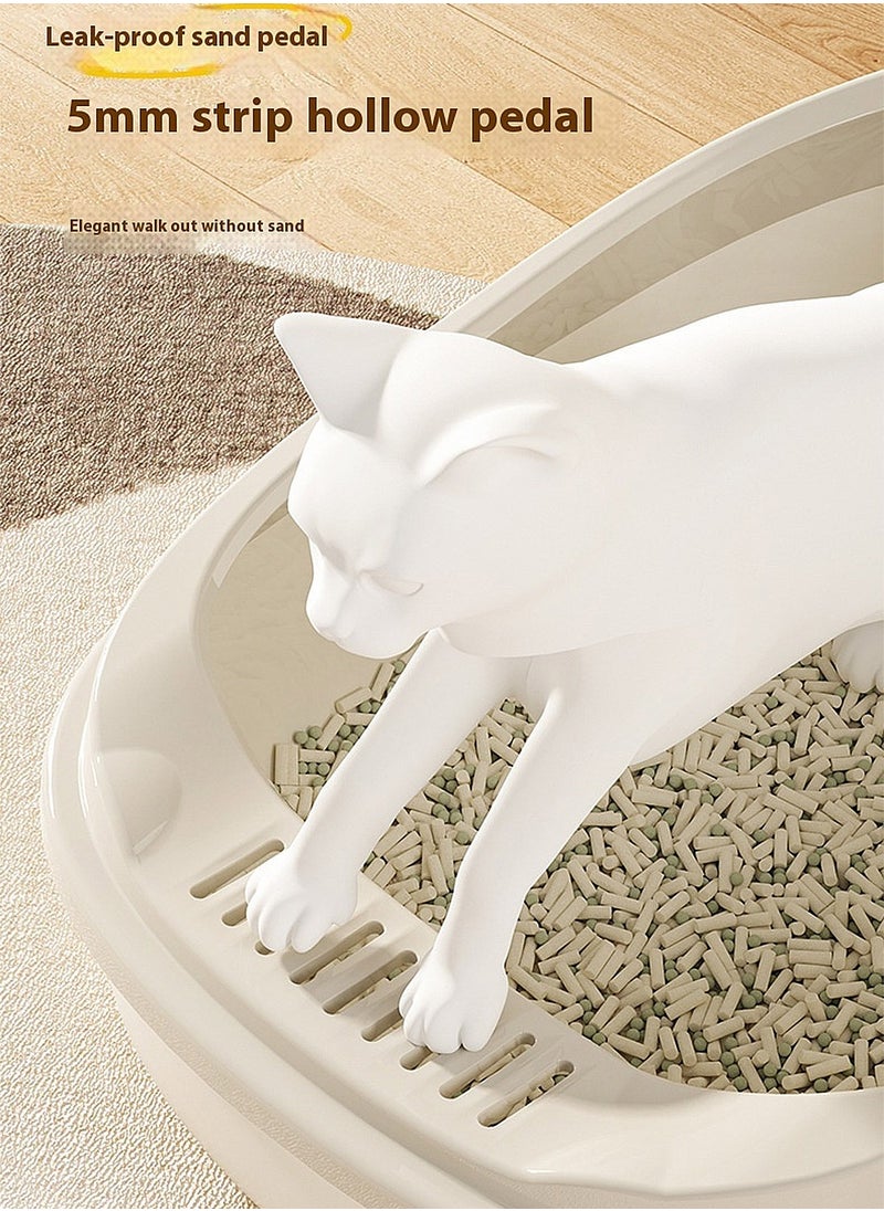 Cat Litter Tray Cat Litter Box Litter Basin for Cats
