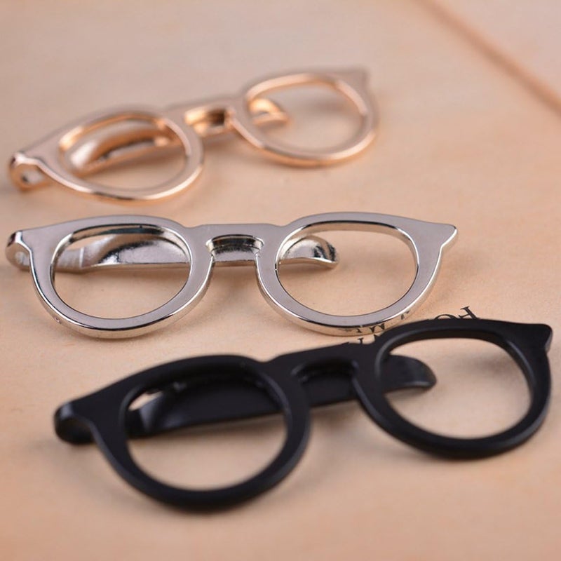 3Pcs Men Glasses Tie Bars Pin Clasp for Wedding Business Suit Tie Gift Accessories - Image 3