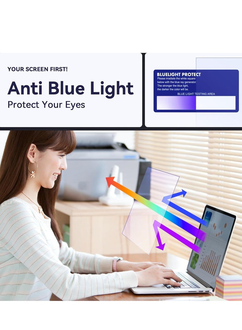 1Pc Anti Blue Light Screen Protector 15.6 Inch, Removable Blue Light Blocking & Anti Glare Screen for Generic 15.6" with 16:9 Aspect Ratio Laptop - Image 4