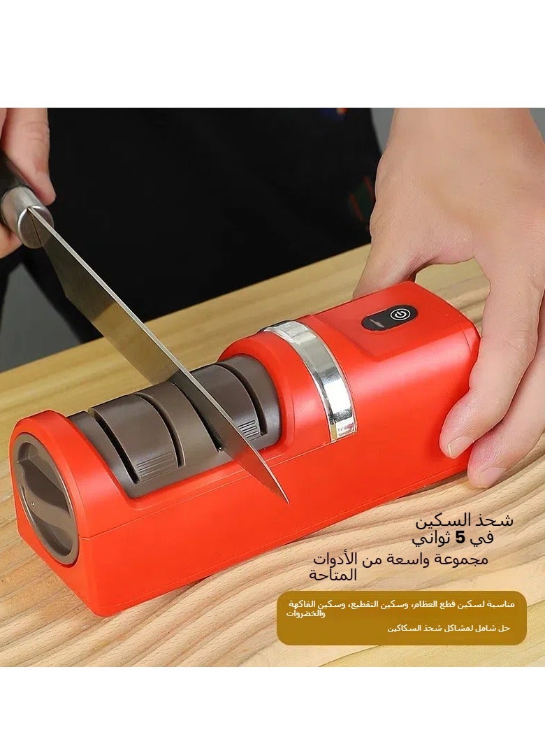general Household Knife Sharpening Tools Rough Grinding Fine Grinding Kitchen Special Fast Automatic Multifunctional Artifact - Image 2