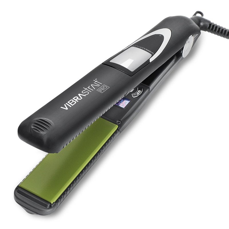 VIBRASTRAIT Vibrastrait Pro Vibrating Ceramic Tourmaline Ionic Flat Iron  1-inch - Fast  Frizz-Free Ceramic Hair Straightener with Easy  Gentle Glide for Waves  Curls  Smooth Hair - Professional Styling Tools - Image 1