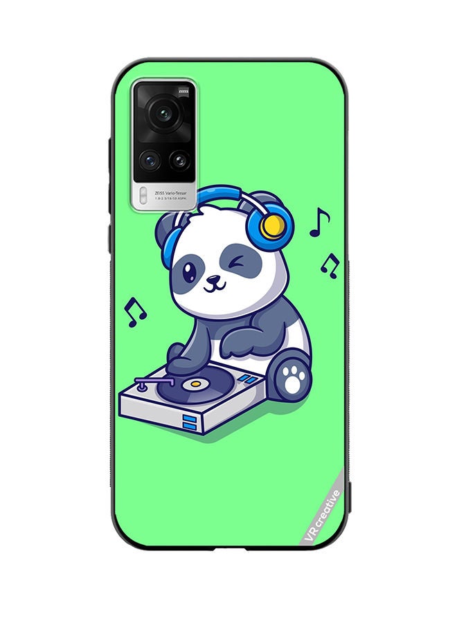 VR CREATIVE Protective Case Cover For Vivo X60 Pro Panda Playing Music Design Multicolour - Image 1