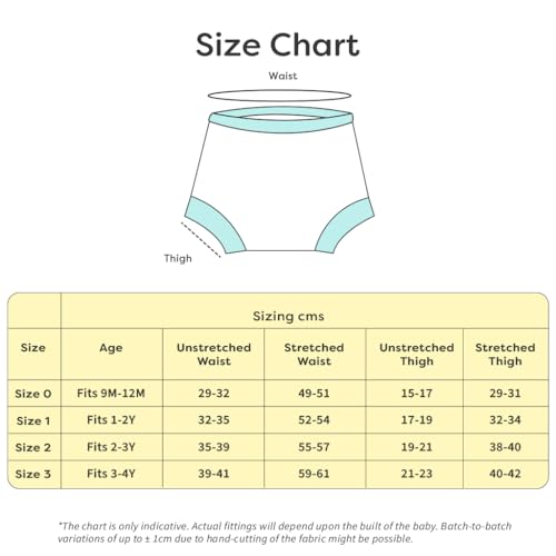 superbottoms Padded Underwear™ | for Potty Training & Mess-Free Diaper-Free time | Prevents Pee Puddles | 3 Layers of Premium Cotton Padding (No Sponge) | Pull-up Style Potty Trainers (Size: 3) - Image 5