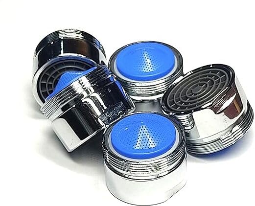 Ausam 28mm Tap Aerator Stainless Steel | High Pressure Water Saving Nozzle Filter | Faucet Adapter for Kitchen Sink & Bathroom Tap | Anti Splash Durable Male Thread | Pack of 5 - Image 1