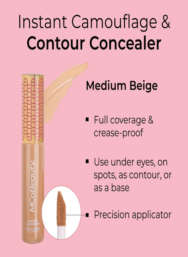 MCoBeauty Instant Concealer Camouflage & Contour, Medium Beige, Perfecting Contour with Flawless Coverage, Vegan, Cruelty Free Cosmetics - Image 2