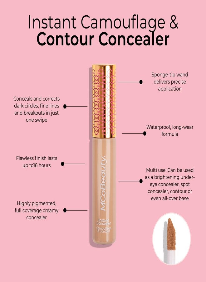 MCoBeauty Instant Concealer Camouflage & Contour, Medium Beige, Perfecting Contour with Flawless Coverage, Vegan, Cruelty Free Cosmetics - Image 3