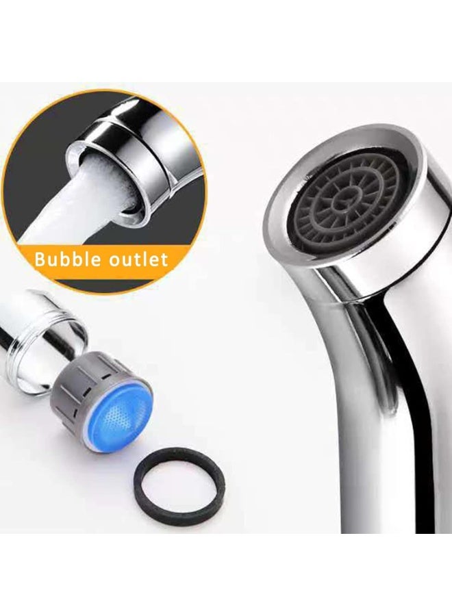 صنبور حوض حمام من الفولاذ المقاوم للصدأ مع خرطوم – صنبور مغسلة بمقبض واحد موفر للمياه للمياه الساخنة والباردة (كروم) - Image 5