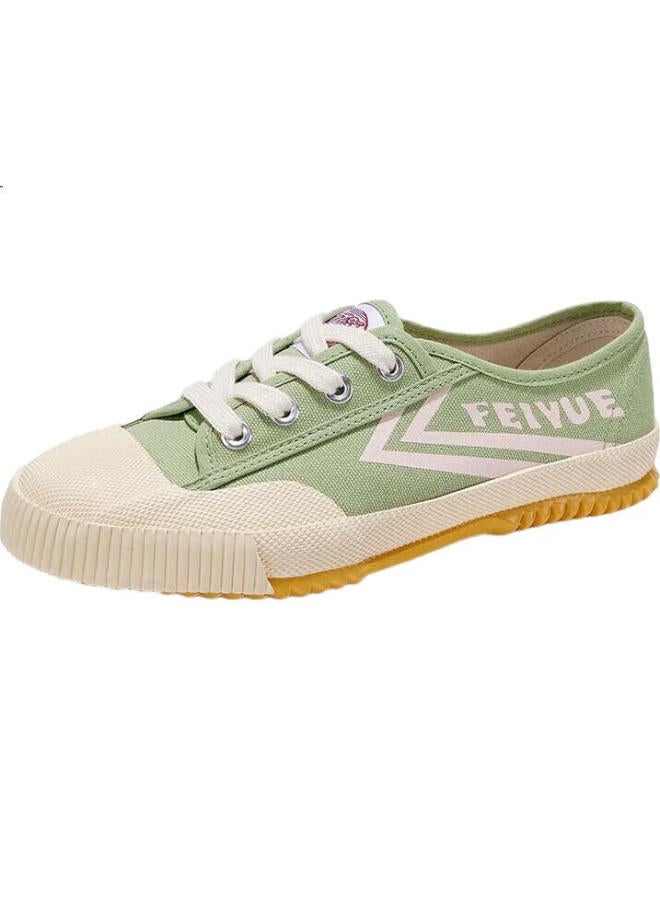 LEAP Official Men'S Canvas Shoes Summer New Breathable All-Match Casual Shoes Men Green Rice 35 - Image 1