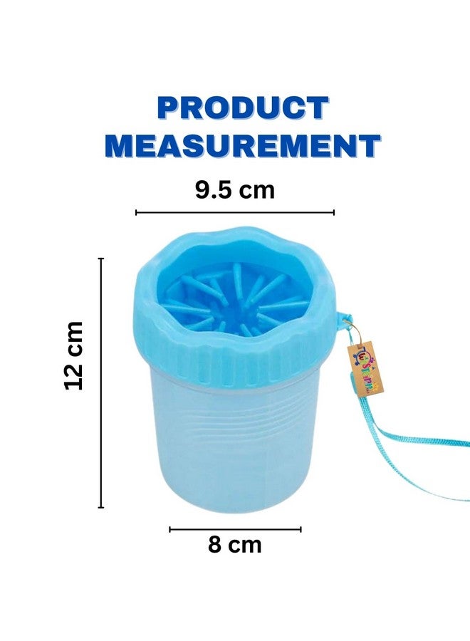 Western Era 'S Pawperfect Pet Foot Scrubber: Portable 2-In-1 Silicone Grooming Brush For Clean Paws, Effortless Cleaning For Dogs And Cats, Say Goodbye To Muddy Prints (Blue) - Image 5