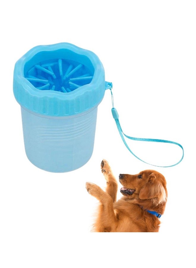 Western Era 'S Pawperfect Pet Foot Scrubber: Portable 2-In-1 Silicone Grooming Brush For Clean Paws, Effortless Cleaning For Dogs And Cats, Say Goodbye To Muddy Prints (Blue) - Image 1