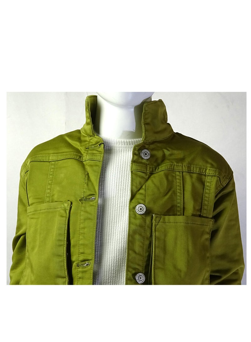 شلــــتر صناعة تركية فاخرة؛ جاكيت بنات بأزرار مع شكل جميلة في ظهر من مجموعة شلـــتر 23235 - Image 3