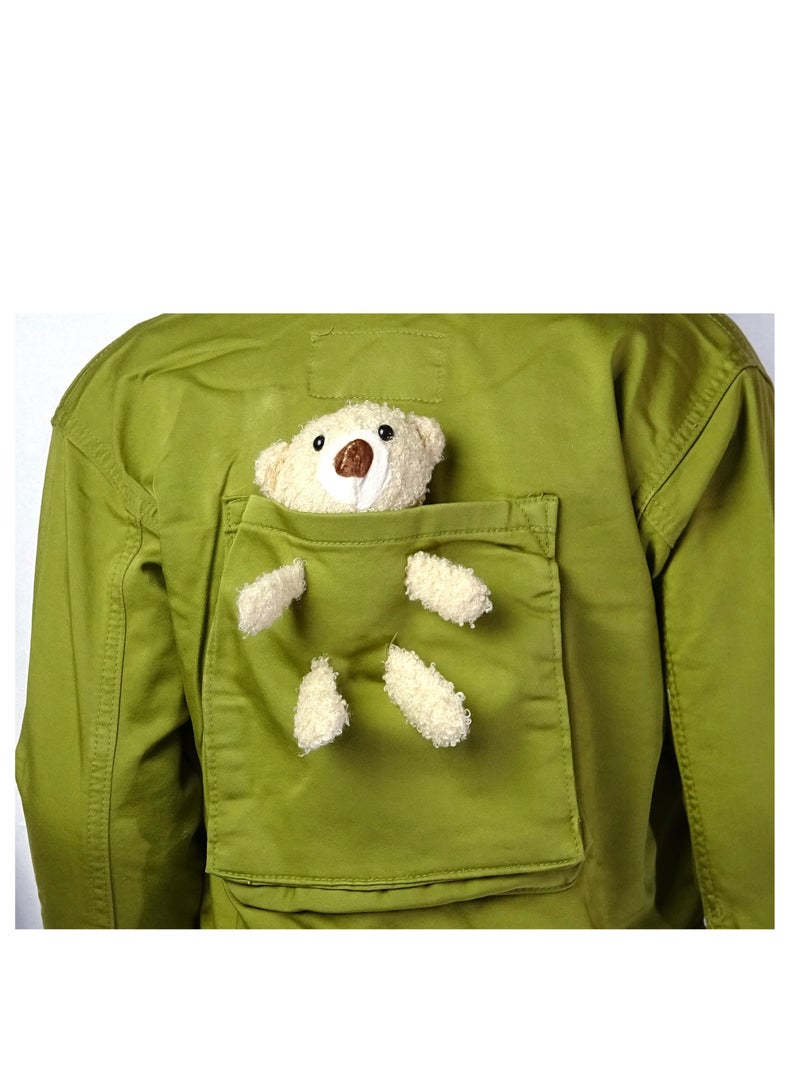 شلــــتر صناعة تركية فاخرة؛ جاكيت بنات بأزرار مع شكل جميلة في ظهر من مجموعة شلـــتر 23235 - Image 5