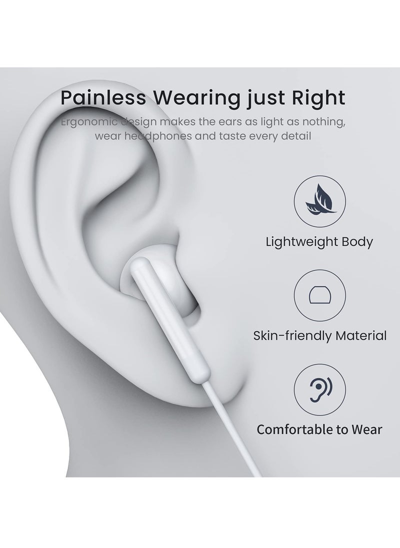 KASTWAVE - USB-C Headphones with Microphone - Wired In-Ear Earbuds Compatible with iPhone 15 Pro Max, iPad Pro, Samsung Galaxy S23 S22 S21, and Pixel 8 - Image 1