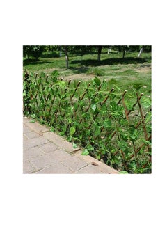 Generic Retractable Leaf Trellis Fence With Artificial Vine, Special Indoor Expandable Fence Screen For Wooden Fence, Outdoor Decorative Fence For Home And Garden, Green Backdrop Decorations - 2.5M X 85Cm  - Image 2