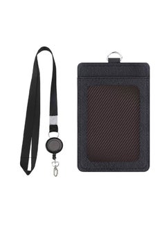 GUSGU 2 Pack Leather Badge Holder and Adjustable Retractable Lanyards, Quick Release Buckle and Safety Breakaway Lanyards with Swivel Metal Clasp for Offices, Staff, Employees, Students  - Image 5