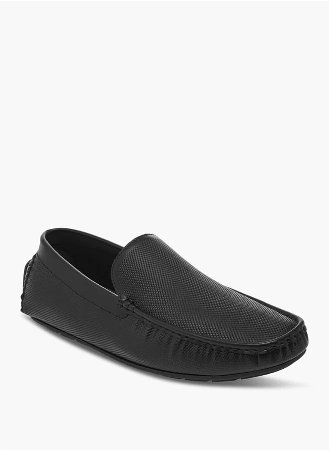 LBL by Shoexpress Men Textured Slip-On Loafers