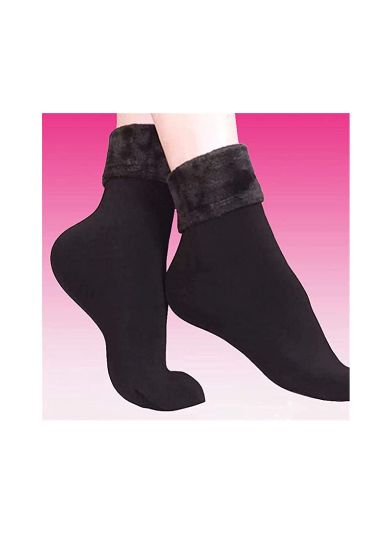 DeloPik Fluffy socks for Winter Warm Socks for Women Soft Wool thermal Socks Ladies Velvet Boots Floor Snow indoor socks(12 pair) - Image 2