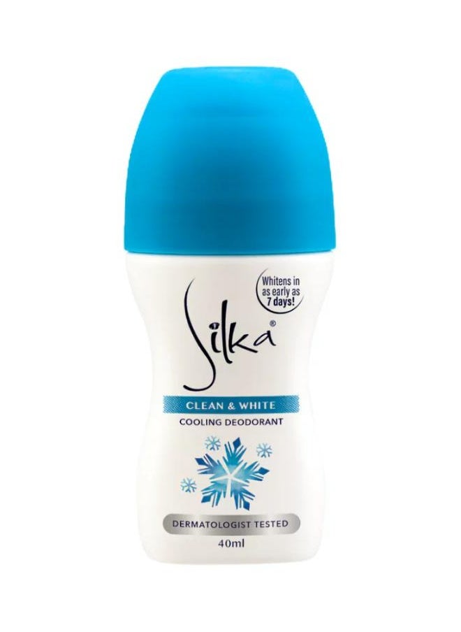 Silka - Clean And White Cooling Deodorant 40 ML - Image 1