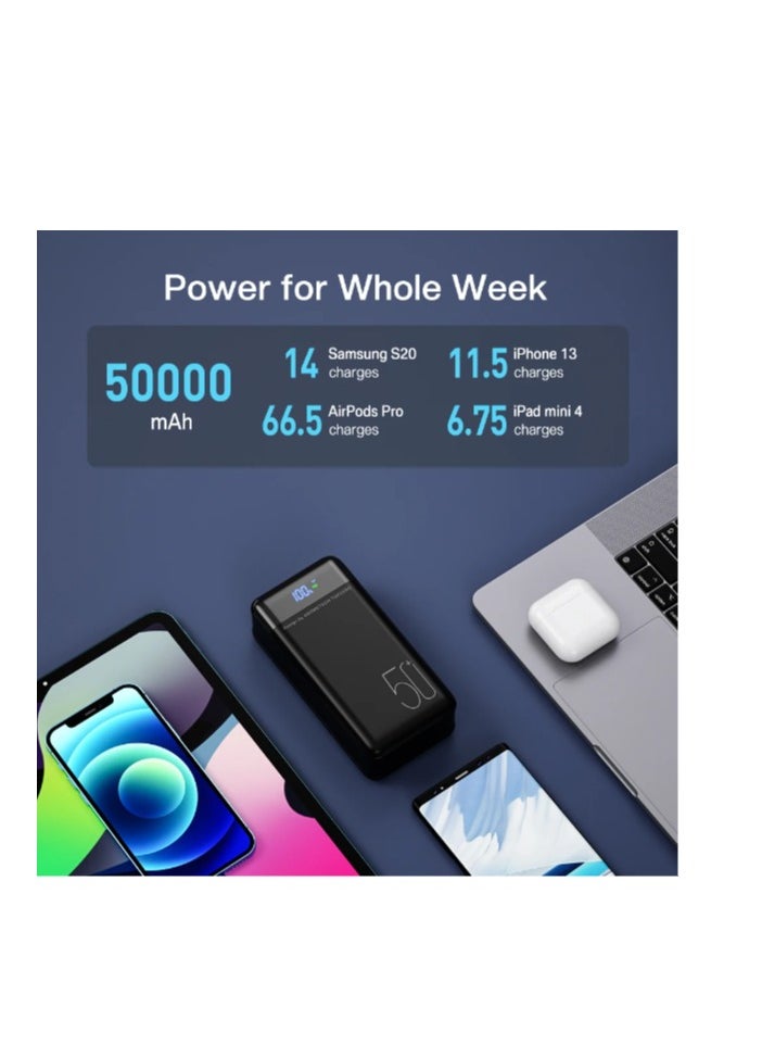 FENGQI - Power Bank 50000mAh QC PD 3.0 Fast Charging Powerbank 50000 mAh External Battery Charger Poverbank For iPhone Xiaomi Samsung - Image 1