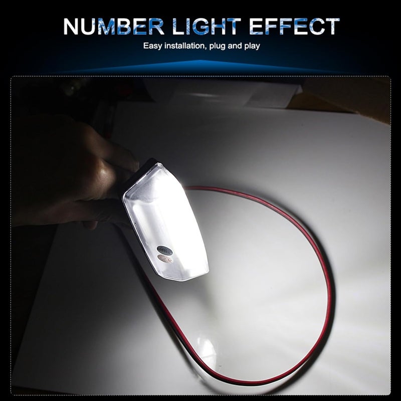 QASULER 2Pcs LED Car License Plate Lights - Image 5