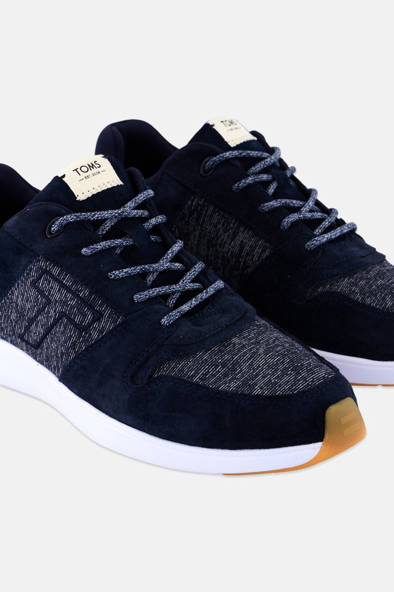 TOMS Men Arroyo Lace Up Casual Shoes, Navy - Image 3