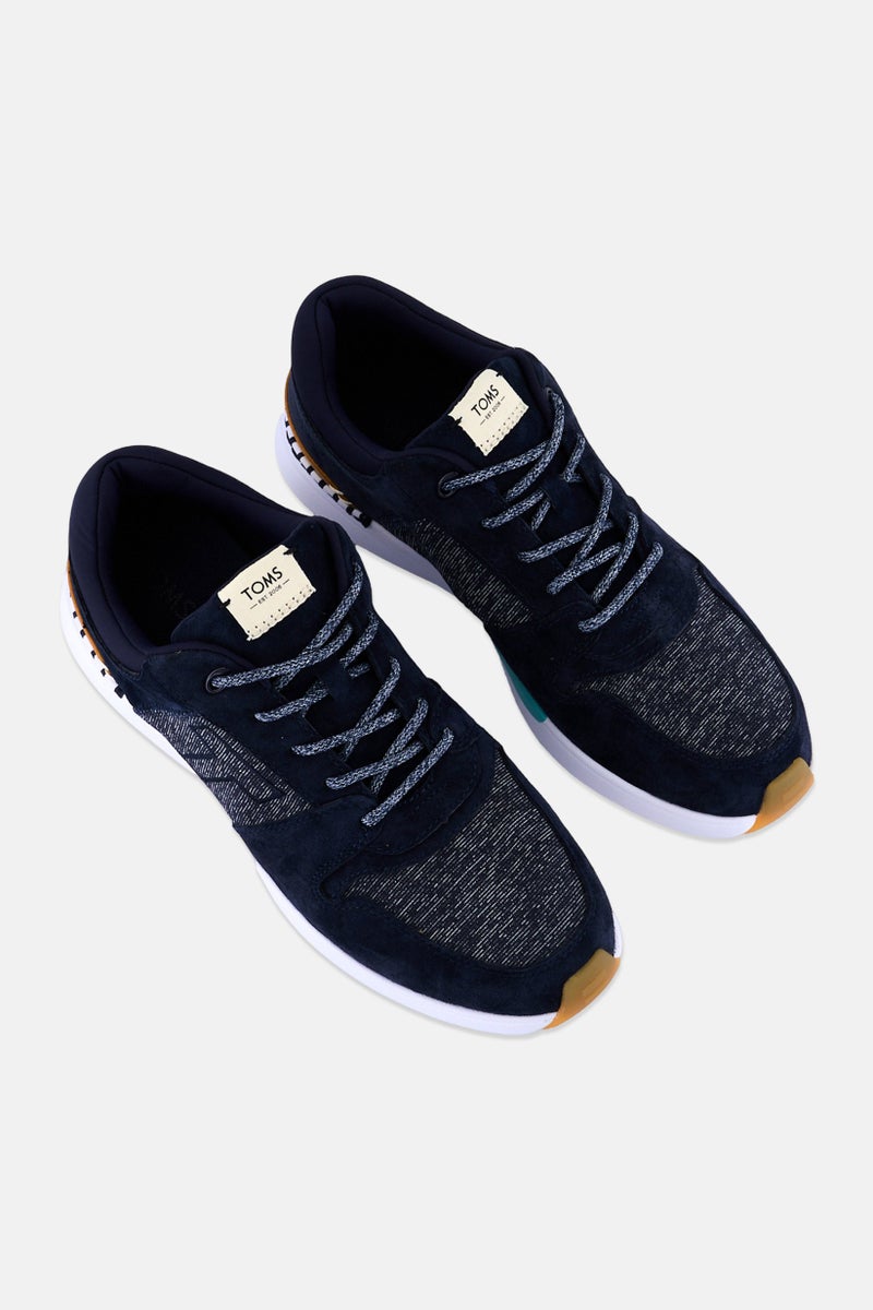 TOMS Men Arroyo Lace Up Casual Shoes, Navy - Image 4