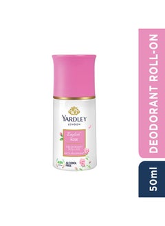 Yardley Yardley London English Rose Anti-Perspirant Deodorant Roll-On Body Deodorant Roll-On For Women 48-Hour Active Sweat Protection Alcohol-Free 50ml  - Image 2