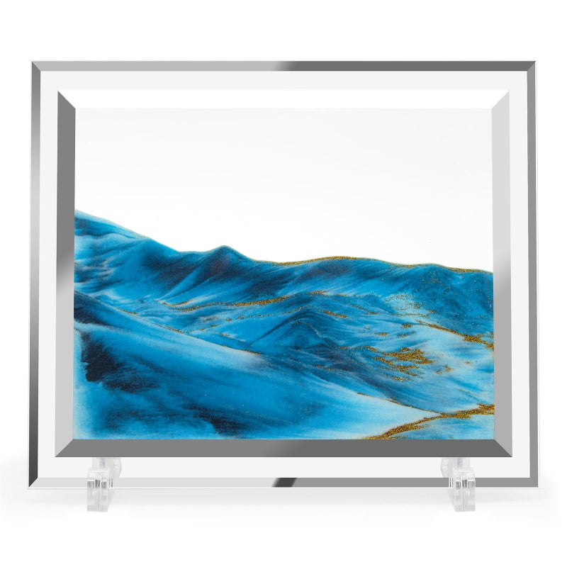 Coitak Moving Sand Art Picture Dynamic Sand Picture Desktop Sand Art for Home Decor and Office 12x10inch
