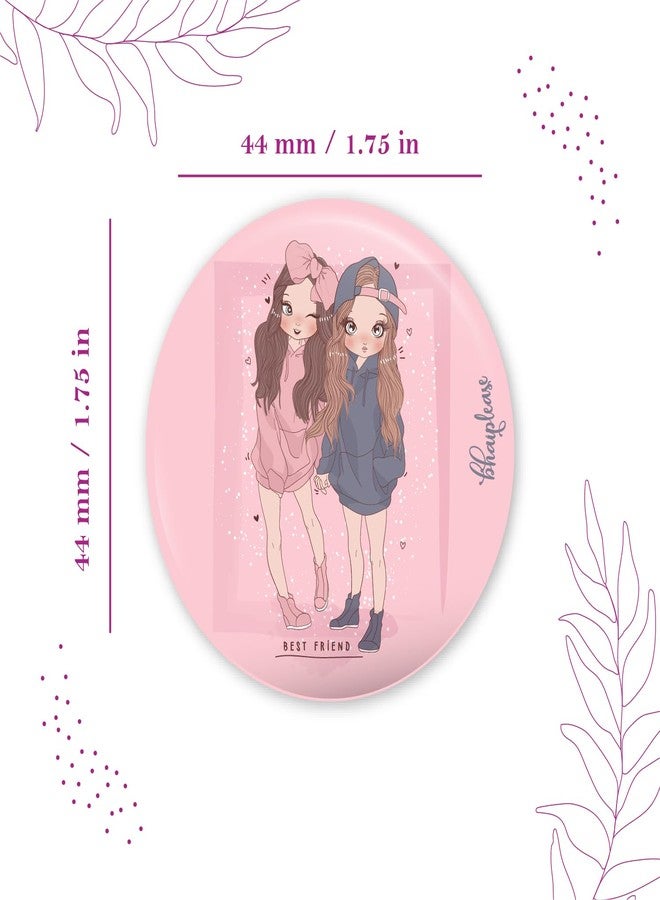 Bhai Please Girl Friend Badge | 44mm Round Shaped Pin- Badge | Pin-Back Button Badge | Gift for Birthday, Events (Pack of 1 pc) - Image 2