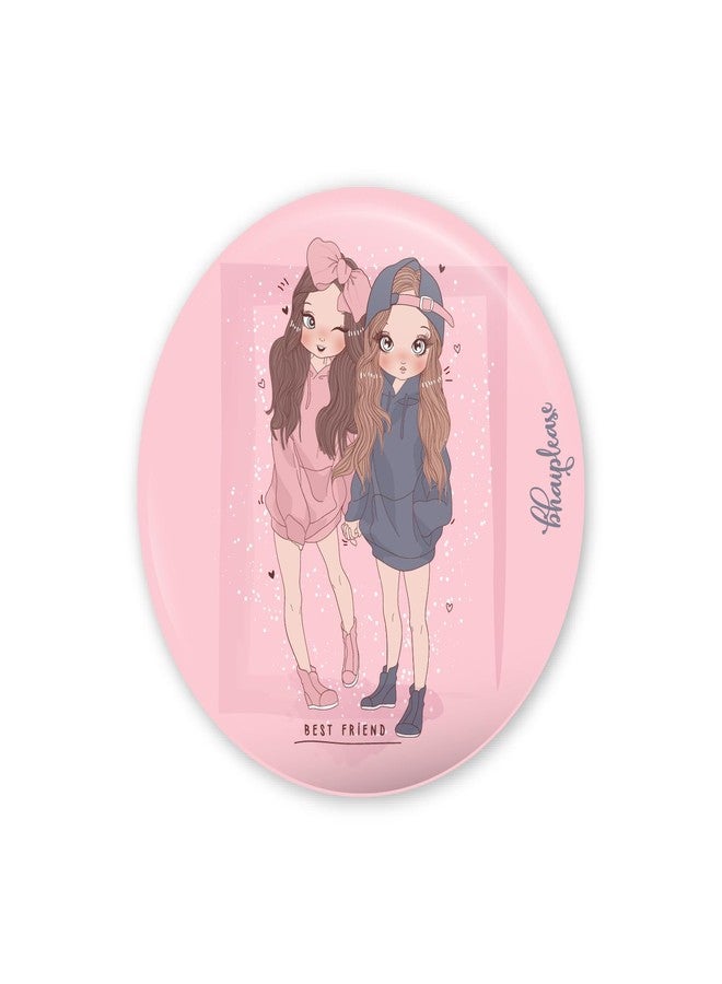Bhai Please Girl Friend Badge | 44mm Round Shaped Pin- Badge | Pin-Back Button Badge | Gift for Birthday, Events (Pack of 1 pc) - Image 1