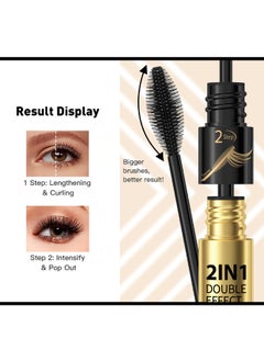 2 in 1 Double Effect Mascara- Cool Black Curling and Intensifying Mascara Volumizing and Lengthening Thrive Black Mascara for Long Curly and Thick Eyelashes Waterproof Mascara - pzsku/Z96E572741A8EDC4FC38CZ/45/1741163943/0cd3923c-994f-40d8-90f8-1ed0ec4cbaf0