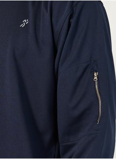 Styli Hooded Training Jacket with Sleeve Zipper Detail  - Image 4