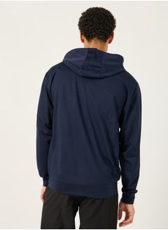 Styli Hooded Training Jacket with Sleeve Zipper Detail  - Image 5