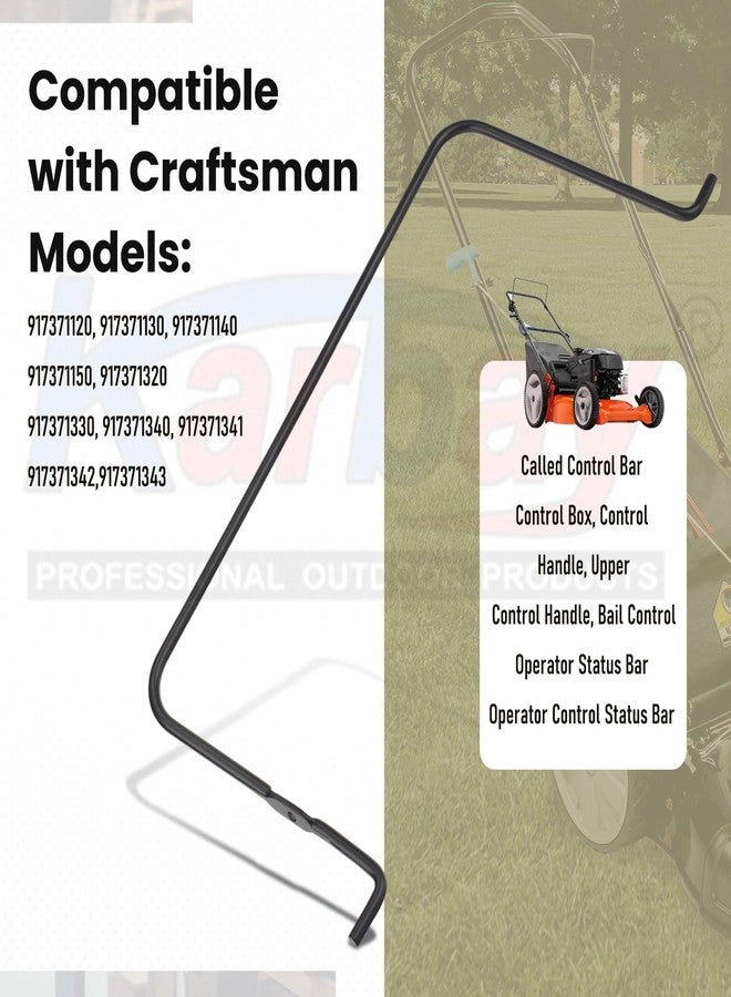 Karbay 532138059, 194177X428 Lawn Mower Bail Control Bar for Poulan, Murray, Craftsman, A-riens Walk Behind Lawn Mower (13 5/8" x 6 5/8") - Image 3