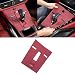 Speechn for Porsche Cayenne Center Console Cover Silicone Center Console Protector Film for Porsche Cayenne Accessories 20182023 for Cayenne 20182023 Red - Image 2