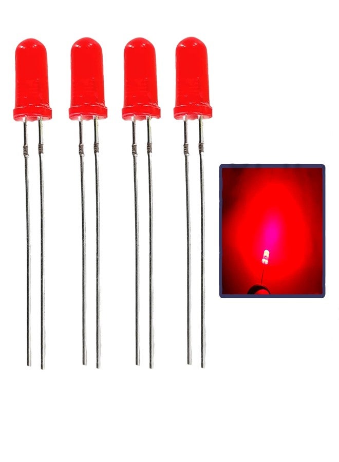 UNIVERSAL HUB 5mm Round LED Light Emitting Diode High Brightness. (5mm Red, 100) - Image 1