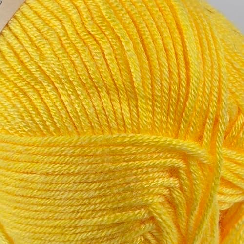 Yonkey Monkey 10-Pack of Yonkey Monkey 500 Grams Yarn - 70% Rayon derived from Bamboo, 30% Cotton - Imported - Yellow 9017 - Image 3
