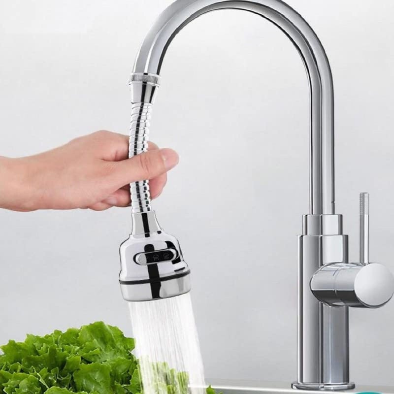 KRIVETY Water Swivel Faucet Head 3 Modes Spray SplashProof 360 Rotatable Spray Head Adapter AntiSplash Tap Booster Shower Water Saving Adjustment for Bathroom Kitchen NOZZELCSPRING - Image 2