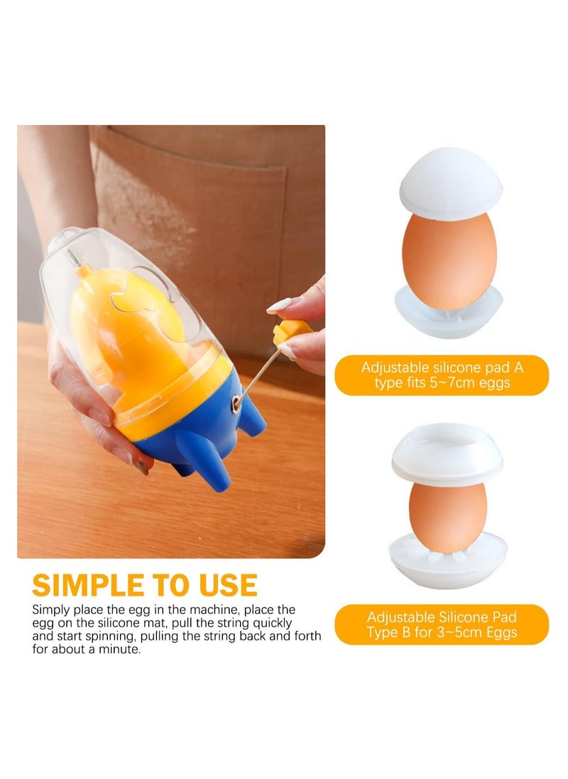 Golden Egg Maker Egg Yolk Mixer with Pulling Rope, Egg Homogenizer Manual Puller for Kitchen Mixing Egg Whites and Yolks, 6x3Inch