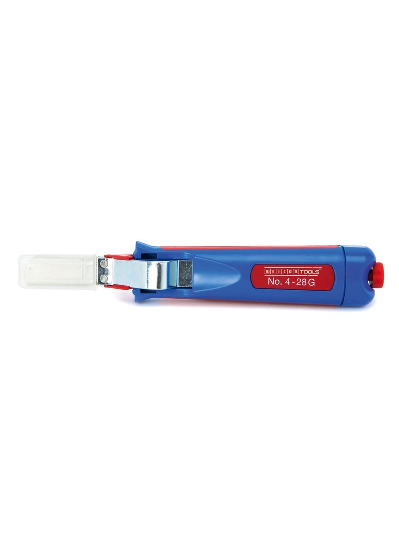 Weicon WEICON Cable Stripper No. 4 - 28 G | Multi Stripping Blade with Straight Blade | Stripping Tool with Adjustable Cutting Depth | For Round Cable | Working Range 8 - 28 mm | 100% Made in Germany  - Image 1