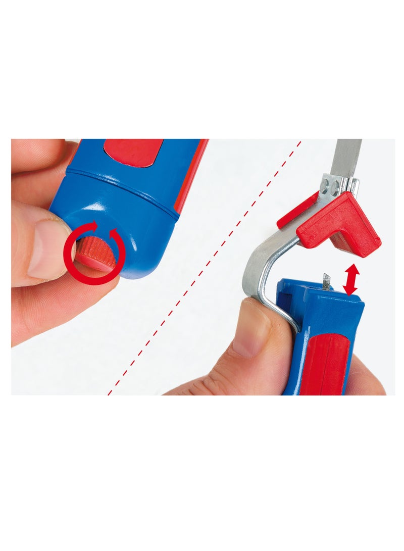 Weicon WEICON Cable Stripper No. 4 - 28 G | Multi Stripping Blade with Straight Blade | Stripping Tool with Adjustable Cutting Depth | For Round Cable | Working Range 8 - 28 mm | 100% Made in Germany  - Image 2