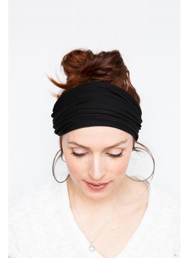 Tobeffect Obeffect Headbands For Women African Boho Wide Hairband Headband Knotted Head Wraps Head Scarf Hairbands Turbans Hair Accessories - Image 4