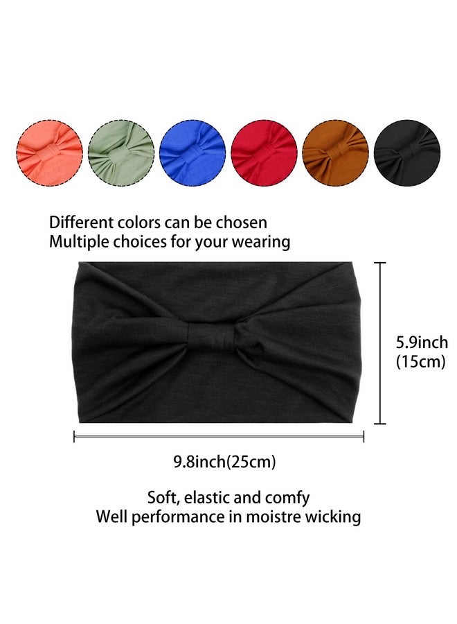 Tobeffect Obeffect Headbands For Women African Boho Wide Hairband Headband Knotted Head Wraps Head Scarf Hairbands Turbans Hair Accessories - Image 3