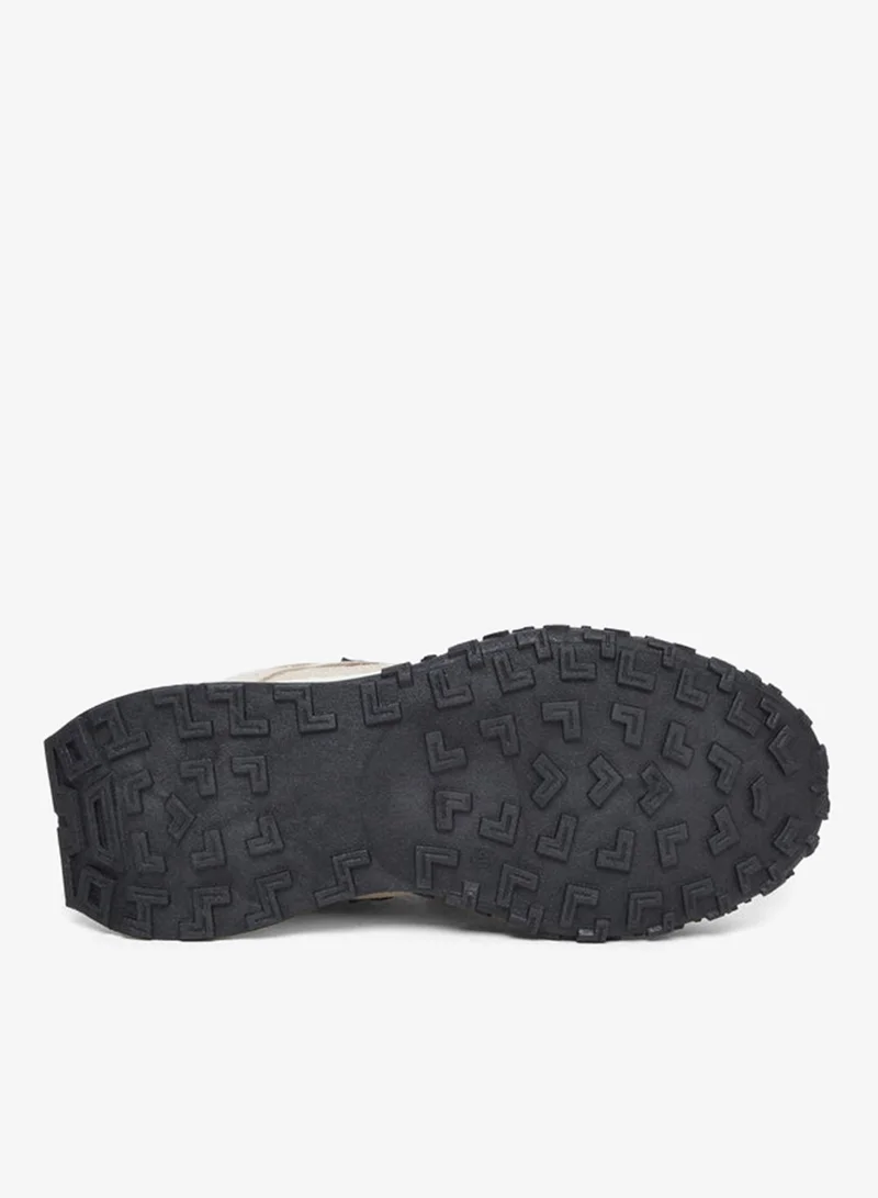 Styli Active Black Women Contrast Panel Lace Up Sneakers for Women | Best Price UAE