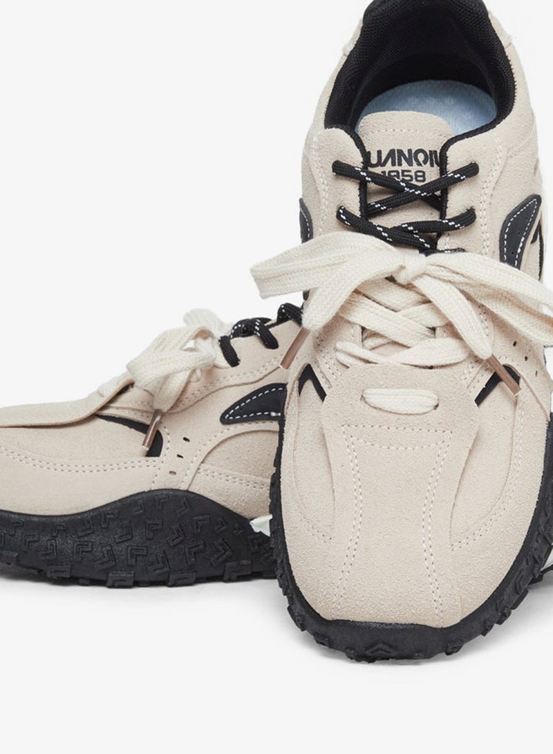 ستايلي اكتيف حذاء رياضي نسائي بأربطة ولوحة متباينة - Image 3