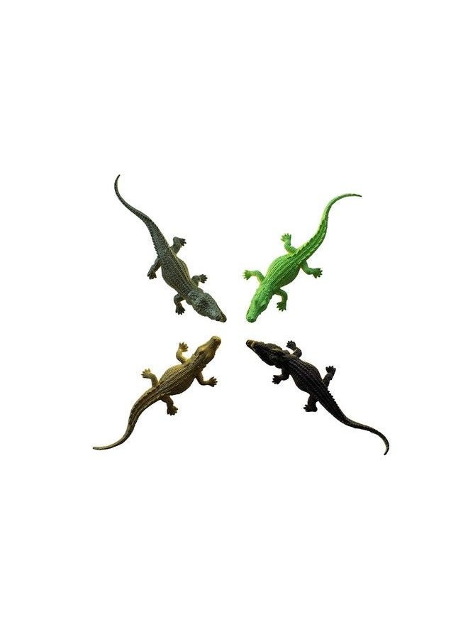 Generic - Crocodile Toys 16 Pcs 6 Inch Alligator Action Figure, Crocodile Hunter Action Figure, Crocodile Animal Toy For Party Favors, Gifts, Prizes, Rewards, Giveaways Assorted Colors - Image 1