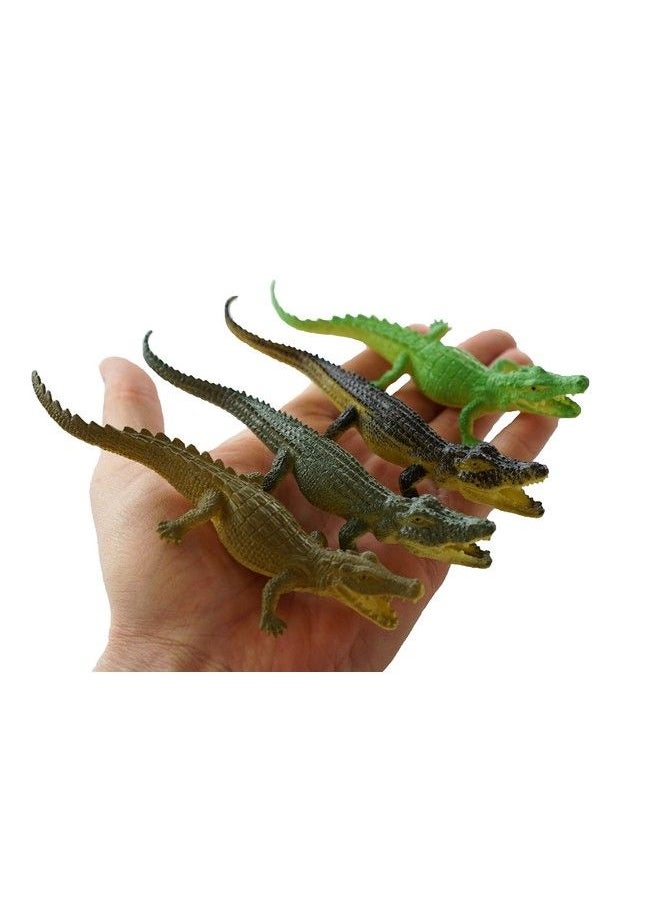 Generic - Crocodile Toys 16 Pcs 6 Inch Alligator Action Figure, Crocodile Hunter Action Figure, Crocodile Animal Toy For Party Favors, Gifts, Prizes, Rewards, Giveaways Assorted Colors - Image 1