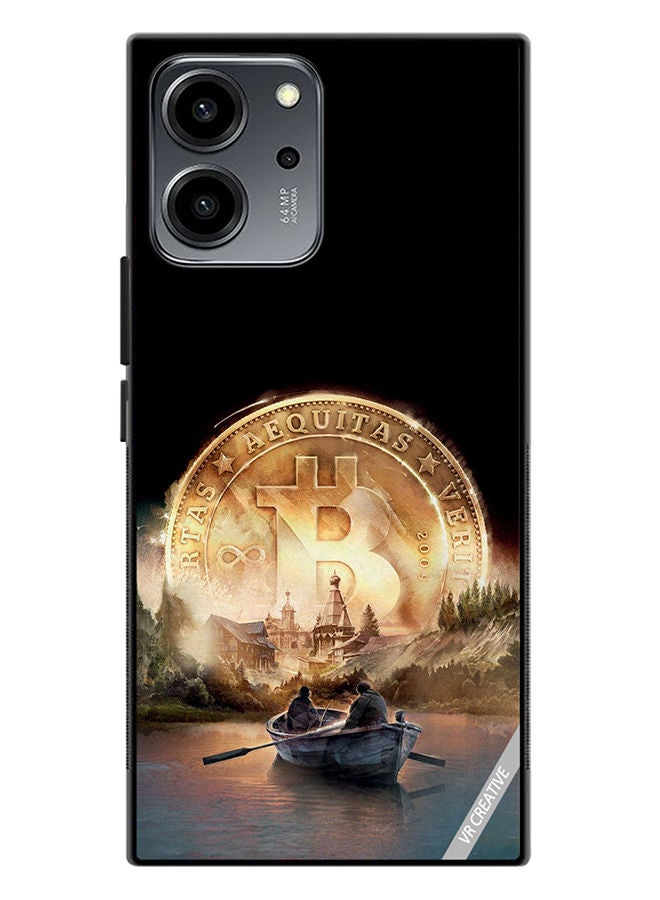 VR CREATIVE Protective Case Cover For Honor 80 SE River Of Bitcoin Design Multicolour - Image 1
