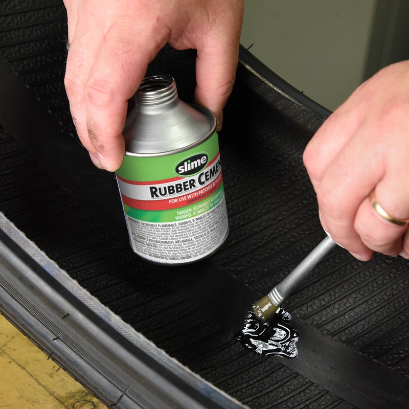 Slime سلايم 1050 أسمنت مطاطي، إصلاح الإطارات، استخدم مع سدادات أو رقع سلايم، علبة 8 أونصات - Image 3