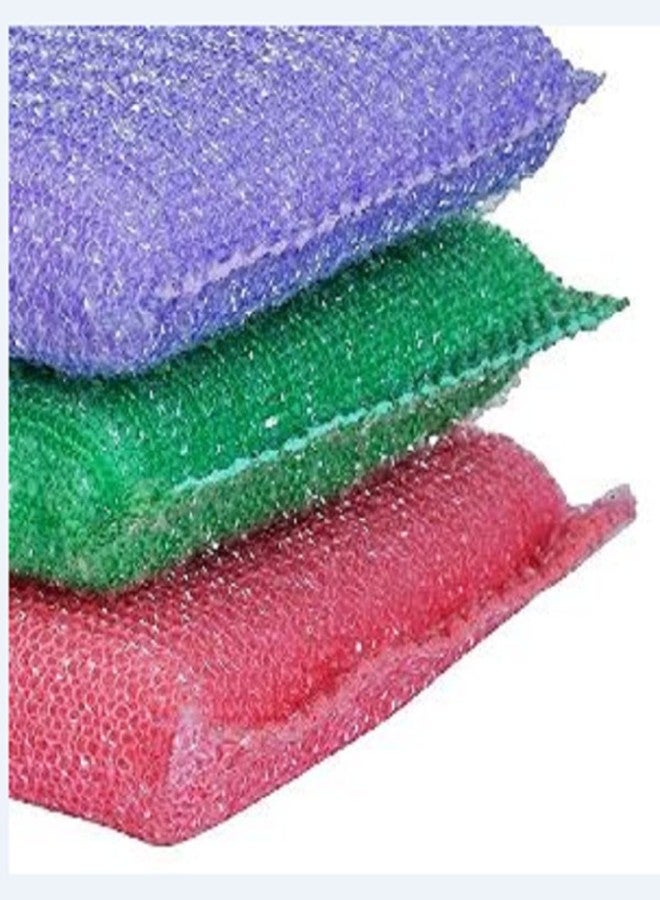 STAGER Scratch Proof Kitchen Utensil Scrubber Pad, Standard, Reusable, Multipurpose Scrub, Soft Scrub (Pack of 4). - Image 2